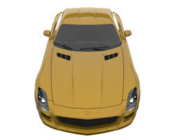 carro esporte isolado em fundo transparente. renderização 3D - ilustração png