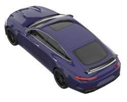 Sport car isolated on transparent background. 3d rendering - illustration png