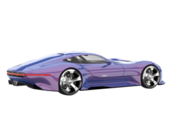 sport auto geïsoleerd Aan transparant achtergrond. 3d renderen - illustratie png