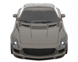 voiture de sport isolée sur fond transparent. rendu 3d - illustration png