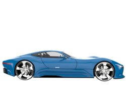 coche deportivo aislado sobre fondo transparente. Representación 3d - ilustración png