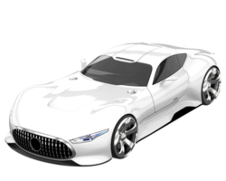 voiture de sport isolée sur fond transparent. rendu 3d - illustration png