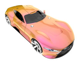 Sport car isolated on transparent background. 3d rendering - illustration png