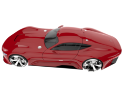 coche deportivo aislado sobre fondo transparente. Representación 3d - ilustración png