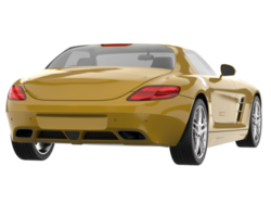 Sport car isolated on transparent background. 3d rendering - illustration png