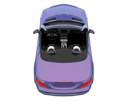 Sport car isolated on transparent background. 3d rendering - illustration png