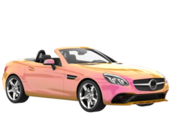 sport auto geïsoleerd Aan transparant achtergrond. 3d renderen - illustratie png