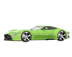 carro esporte isolado em fundo transparente. renderização 3D - ilustração png