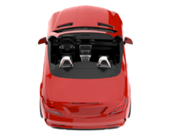 voiture de sport isolée sur fond transparent. rendu 3d - illustration png