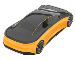 voiture de sport isolée sur fond transparent. rendu 3d - illustration png