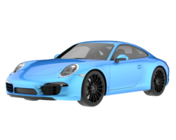 Sport car isolated on transparent background. 3d rendering - illustration png