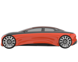 voiture de sport isolée sur fond transparent. rendu 3d - illustration png