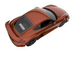 Sport car isolated on transparent background. 3d rendering - illustration png