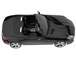 coche deportivo aislado sobre fondo transparente. Representación 3d - ilustración png