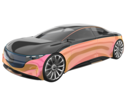 voiture de sport isolée sur fond transparent. rendu 3d - illustration png