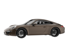 carro esporte isolado em fundo transparente. renderização 3D - ilustração png