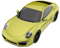 Sport car isolated on transparent background. 3d rendering - illustration png