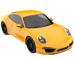 voiture de sport isolée sur fond transparent. rendu 3d - illustration png