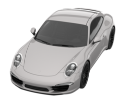 voiture de sport isolée sur fond transparent. rendu 3d - illustration png