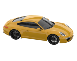 voiture de sport isolée sur fond transparent. rendu 3d - illustration png