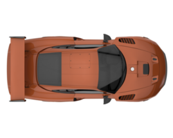 voiture de sport isolée sur fond transparent. rendu 3d - illustration png