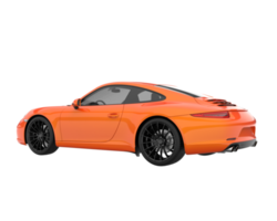 Sport car isolated on transparent background. 3d rendering - illustration png