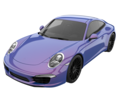 Sport car isolated on transparent background. 3d rendering - illustration png