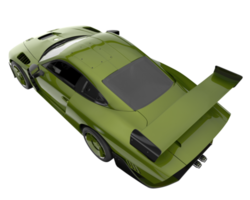 Sport car isolated on transparent background. 3d rendering - illustration png