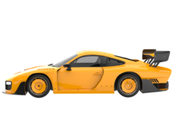 sport auto geïsoleerd Aan transparant achtergrond. 3d renderen - illustratie png