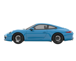 voiture de sport isolée sur fond transparent. rendu 3d - illustration png