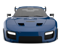 voiture de sport isolée sur fond transparent. rendu 3d - illustration png