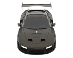 voiture de sport isolée sur fond transparent. rendu 3d - illustration png