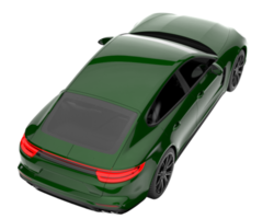 carro esporte isolado em fundo transparente. renderização 3D - ilustração png