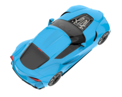 voiture de sport isolée sur fond transparent. rendu 3d - illustration png