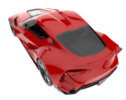 Sport car isolated on transparent background. 3d rendering - illustration png