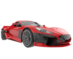 Sport car isolated on transparent background. 3d rendering - illustration png