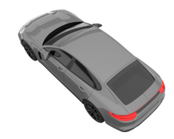 voiture de sport isolée sur fond transparent. rendu 3d - illustration png