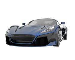 Sport car isolated on transparent background. 3d rendering - illustration png