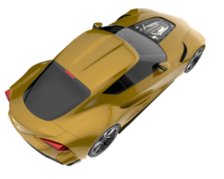 Sport car isolated on transparent background. 3d rendering - illustration png