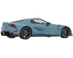 voiture de sport isolée sur fond transparent. rendu 3d - illustration png