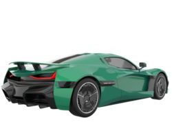 Sport car isolated on transparent background. 3d rendering - illustration png