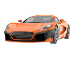 voiture de sport isolée sur fond transparent. rendu 3d - illustration png