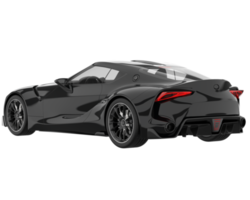 voiture de sport isolée sur fond transparent. rendu 3d - illustration png