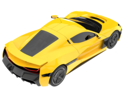Sport car isolated on transparent background. 3d rendering - illustration png
