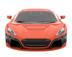 Sport car isolated on transparent background. 3d rendering - illustration png