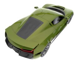 Sport car isolated on transparent background. 3d rendering - illustration png