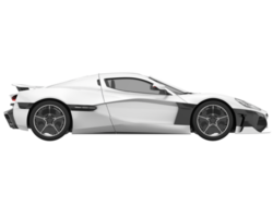 voiture de sport isolée sur fond transparent. rendu 3d - illustration png