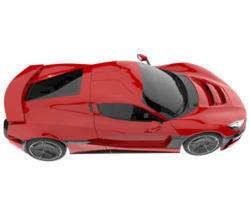 voiture de sport isolée sur fond transparent. rendu 3d - illustration png