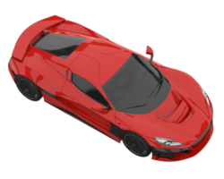 Sport car isolated on transparent background. 3d rendering - illustration png
