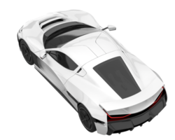 voiture de sport isolée sur fond transparent. rendu 3d - illustration png